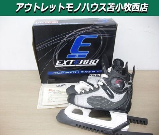 美品 CCM アイスホッケー スケート ジュニア EXTERNO E-8 22.5㎝ ブラック ネクストワン ホッケー カンパニー アイススケート スポーツ用品 チームスポーツ 苫小牧西店