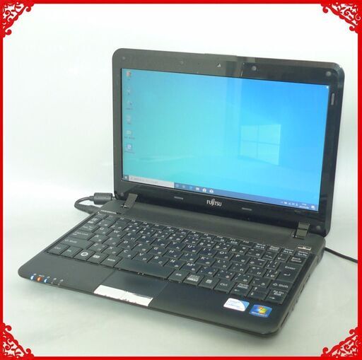 中古ノートパソコン 11.6型 FMV LOOX C/E50 Celeron 2GB 320GB 無線 カメラ Windows10 libreOffice ブラック