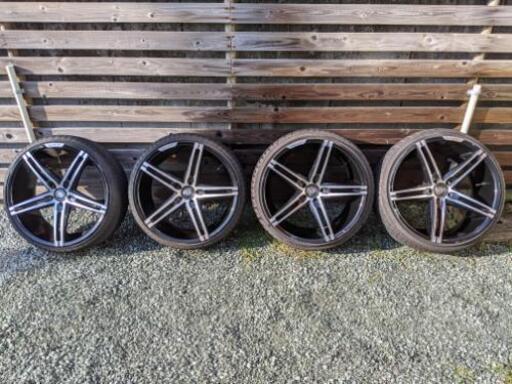 LEXANI　レグザーニ　R-THREE　ＢLACK LAVEL　タイヤ付き4本セット　30プリウスにて使用