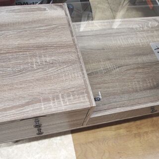 【引取限定】  ローテーブル　ガラステーブル　メーカー等不明【ハ...