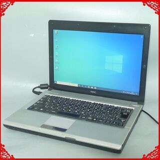 薄型軽量モバイル ノートパソコン 中古動作良品 12.1型 NEC VK10EB-B Celeron 4GB 320G 無線LAN Wi-Fi Windows10 LibreOffice