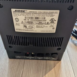 Bose Companion 5 multimedia speaker system PCスピーカーの画像