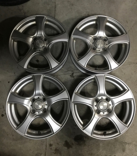 社外15インチ 4H100 アルミホイール 4本セット