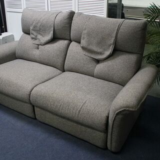 R2517) NITORI 中古 ニトリ 3人用電動布張りリクライニングソファ ピュール MO 2019年製! ソファ 店頭取引大歓迎♪