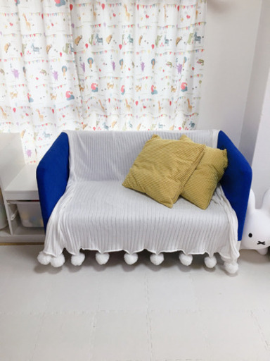 IKEA 2人がけ ソファ クッション2個付き