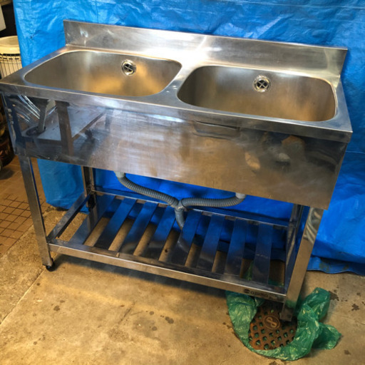 アズマ ステンレスシンク2槽タイプ