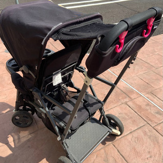 ジュービー 2人乗り ベビーカー 付属品ありの画像