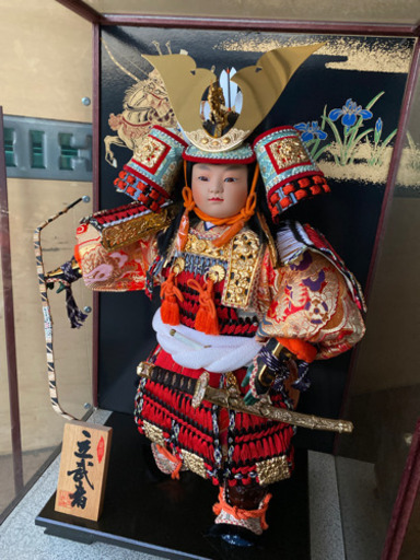 オルゴール付き　兜　五月人形