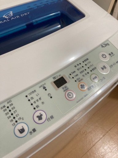 【取り引き中】全自動洗濯機 4.2kg