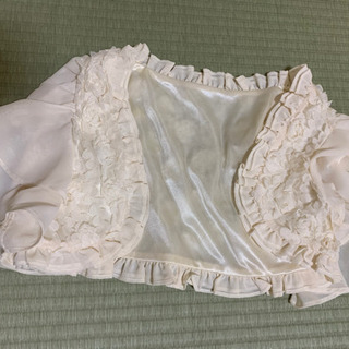 【美品　新品未使用】結婚式　2次会　パーティードレス　2WAYワンピース　ボレロ、スカート付きの画像