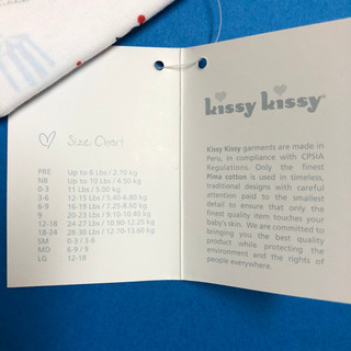 kissy kissy ☆新品☆ベビーキャップの画像