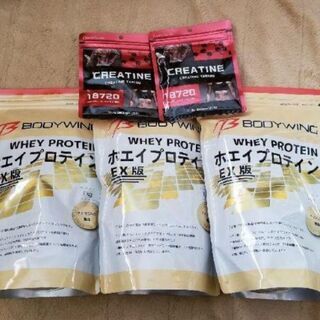 ホエイプロテイン3kg(1kg×3)、クレアチン240粒(120...