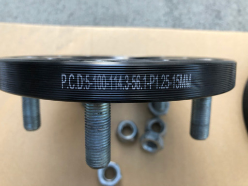 PCD変換スペーサー　プリウス、スバル車に！　5穴100㎜から5穴114.3㎜
