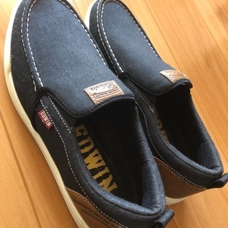 お話し中《最終値下げ》EDWIN メンズシューズ【サイズ25.5】新品未使用タグ付きの画像