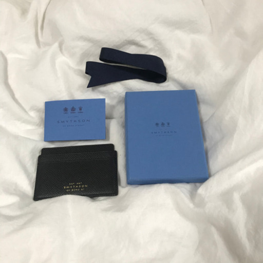 SMYTHSON スマイソン パナマ カードケース 名刺入れ ブラック