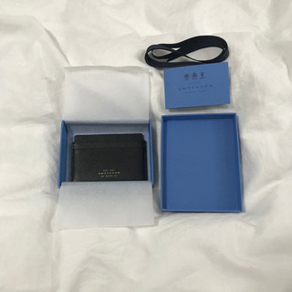 SMYTHSON スマイソン パナマ カードケース 名刺入れ ブラックの画像