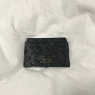 SMYTHSON スマイソン パナマ カードケース 名刺入れ ブラックの画像