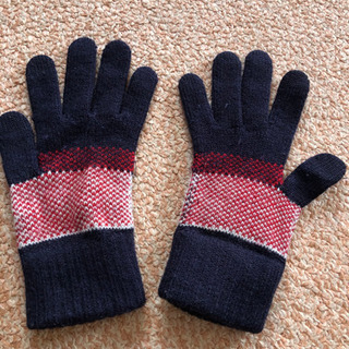 手袋  トナカイ柄の画像