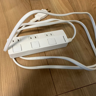 Panasonic 電源タップ　2m 3口の画像