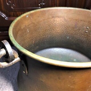 ☆昭和レトロ　大きなワインクーラー　銅製品の画像