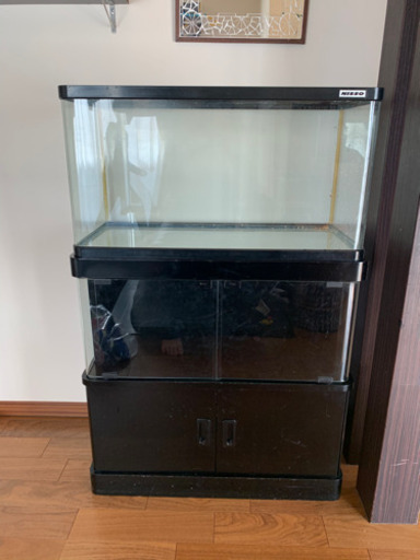 74cm水槽　水槽台　流木　LEDカラーライト...