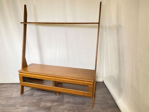 テレビボード 茶 テレビ台 収納棚 飾り棚 ローボード リビング家具 中古品