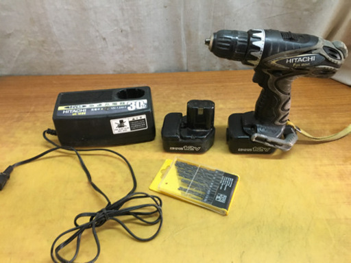 日立工機電動ドリル【バッテリー2個新品】