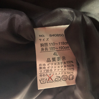 ファーストダウン ダウンジャケット メンズ 4Lの画像