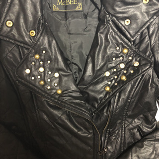 セシルマクビー ライダースジャケット レディースの画像