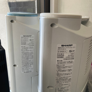 SHARPプラズマイースター加湿器着きセラミックファンヒーターの画像