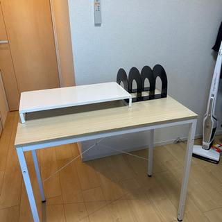 机/モニター台/本立て　セットで 無料で加湿器