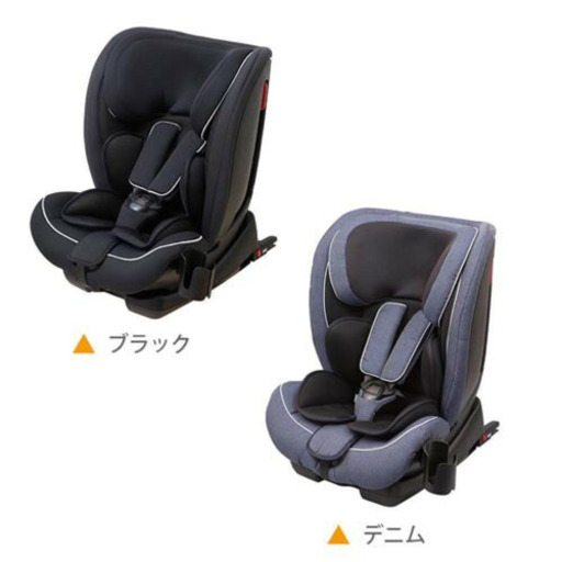 新品未使用 ISOFIX ハイバックチャイルドジュニアシート ハーネス5点式タイプ　デニム　日本育児