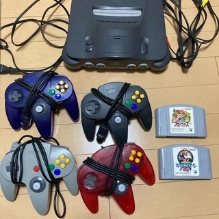 ニンテンドー64本体 コントローラ4つ ソフト2つセット