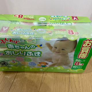 赤ちゃんのお尻拭き  厚手タイプ80枚入り✖️8コ✖️4パック　...