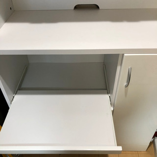 ☆お取引決定☆食器棚 キッチン収納 カップボード ホワイト 180 90 コンセント付きの画像