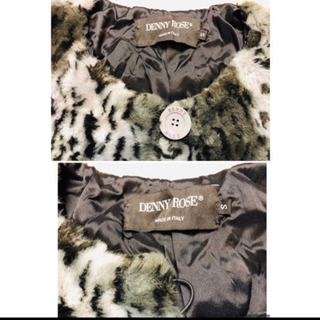 DENNY ROSE フェイクファーショートコート Sの画像