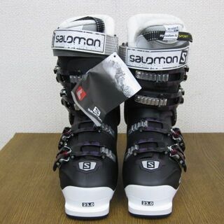 新品未使用！SALOMON レディーススキーブーツ 23-23.5cm タグ付き未使用 salomon サロモン スキーブーツ 23cm ブラック