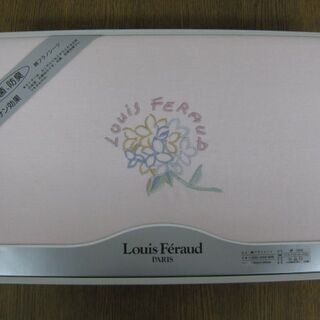 未使用品 Louis Feraud ルイフェロー 綿フラノシーツ 140×240cm 綿100% 抗菌 防臭 日本製 ピンクの画像
