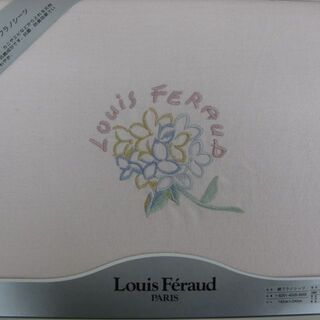 未使用品 Louis Feraud ルイフェロー 綿フラノシーツ 140×240cm 綿100% 抗菌 防臭 日本製 ピンクの画像
