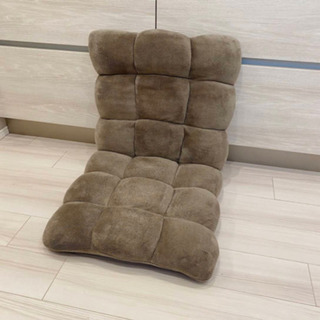 【お譲り先決定】もこもこ座椅子チェア/グレージュの画像