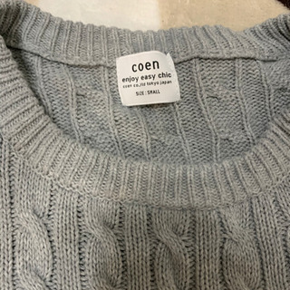 coen ニットトップス　メンズ　綿100%の画像