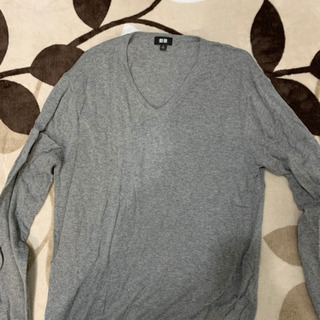 UNIQLO メンズ　ニット　セーター　綿90% カシミヤ10%