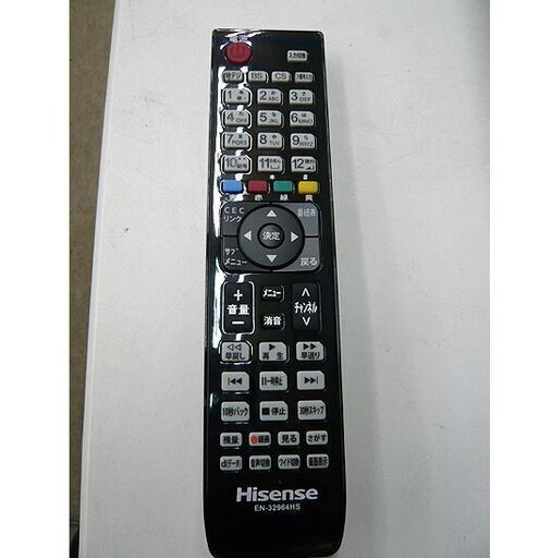 札幌 2018年製 32インチ ハイビジョンLED液晶テレビ ハイセンス HJ32K310 地デジ BS/CS端子付 2チューナー 外付けHDD対応 32型 32V 本郷通店