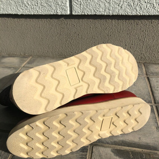値下げ！格安！　メンズブーツ　使用頻度僅か　軽い！　レッド×ダークグレー　27〜27.5サイズ　の画像