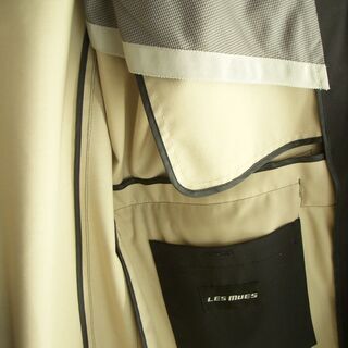 【美品】LES MUES　黒　ステンカラーコートの画像