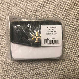 【新品 未開封】トリーバーチ ミニ財布 折り畳み 黒の画像