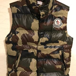 モンクレール ベスト 国内正規品 カモフラージュ柄 ダウンベスト 迷彩