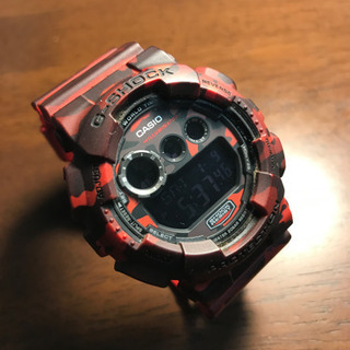 G-SHOCK  GD-120CM  レッドカモフラージュモデル...