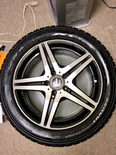 MANARAY SPORT ユーロデザイン　ブラックポリッシュ　ホイール4本　235/50/18 スタッドレス　アルファード　ヴェルフ