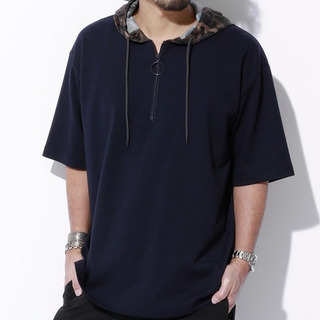 新品未使用  VOGUISH　迷彩柄フードビッグシルエット半袖パ...